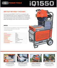 Load image into Gallery viewer, iQ1550 Masonry Saw The King Cutter 21.5" Blade