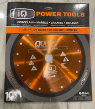 Load image into Gallery viewer, 10" x .060 ORANGE Q-Drive Plus-Tile Blade Dry  Platinum - Combo