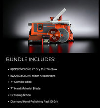 Load image into Gallery viewer, iQ228CYCLONE 7" Dry Cut Tile Saw BUNDLE