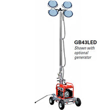 Load image into Gallery viewer, MultiQuip Light 4-Spot LED 300W 4Whl Cart 48V Battery - GBBAT3S4M
