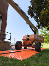 Load image into Gallery viewer, EZG Hogtrax 4' x 8' Orange Mat In Yard