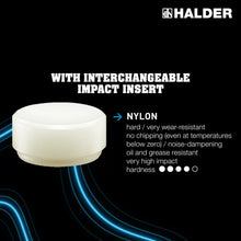 Load image into Gallery viewer, Halder Mallet Head - Craft Mallet 60 - 3508.060