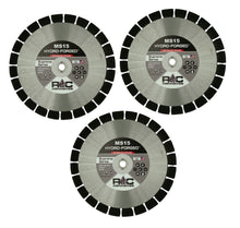 Load image into Gallery viewer, 3 Pack ROC Abrasives: MS15 - Hard Concrete, Granite & Paver Diamond Blade