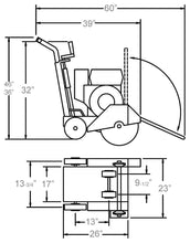 Load image into Gallery viewer, CC1200XL Gas Push Core Cut Walk Behind Saw