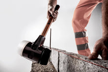 Load image into Gallery viewer, Halder 3002.080 Simplex Mallet with Black Rubber Inserts, Cast Iron Housing and Wood Handle