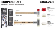 Load image into Gallery viewer, Halder - Bonus Box Set, 13oz Baseplex Mallet and 25oz Supercraft Dead Blow Hammer