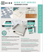 Load image into Gallery viewer, 12" HIDE SKIMMER COVER LID KIT- Great For Pool Skimmers- click to choose depth