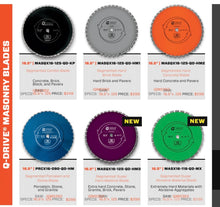Load image into Gallery viewer, 16.5&quot; Q-Drive M Segment Speed Cut Hard Abrasive Blade