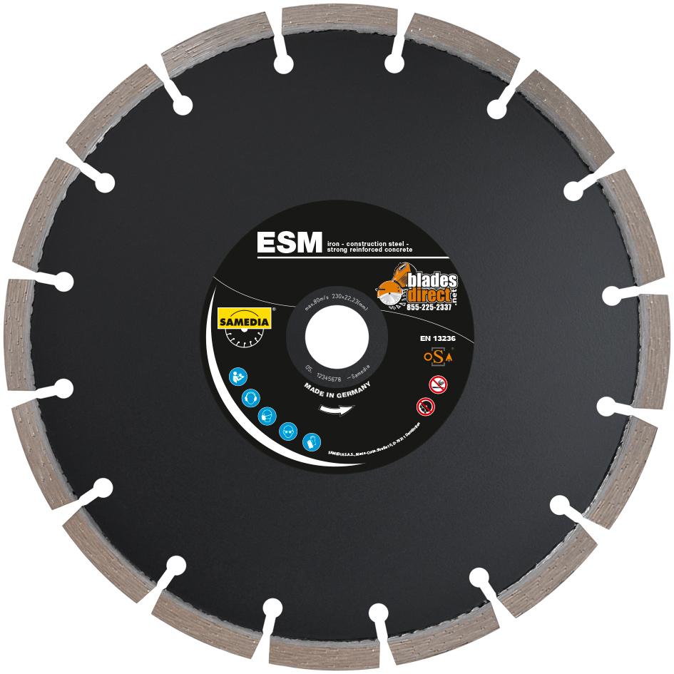 Samedia ESM Steel Cutting Metal Diamond Blade Blades Direct