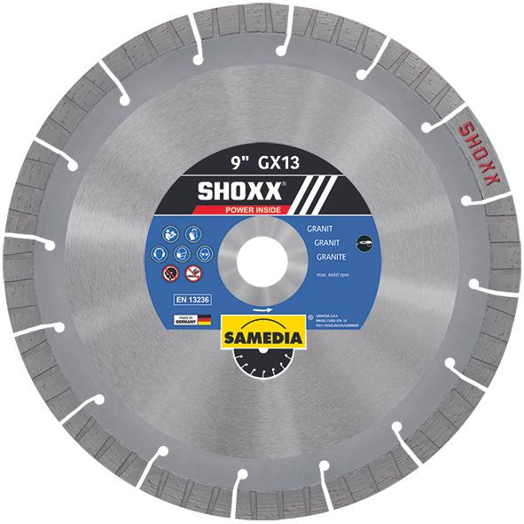 Samedia SHOXX GX13 Granite Diamond Blade | Blades Direct