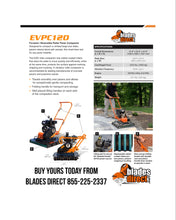 Load image into Gallery viewer, EZG Roller Compactor EVPC120 Specifications