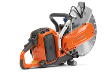 Load image into Gallery viewer, 14" BATTERY OPERATED HUSQVARNA FULL SAW & BATTERY KIT Side View