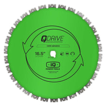 Load image into Gallery viewer, 16.5" GREEN Q-Drive M Segment Speed Cut Hard Abrasive Blade