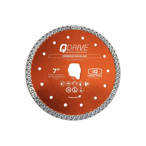 7" x .005 Q-Drive Tile Blade Dry - Orange Combo