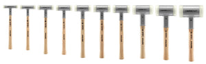 Halder 3366.060 Supercraft Dead Blow, Non-Rebounding Hammer with Nylon Face Inserts Steel Housing and Hickory Handle