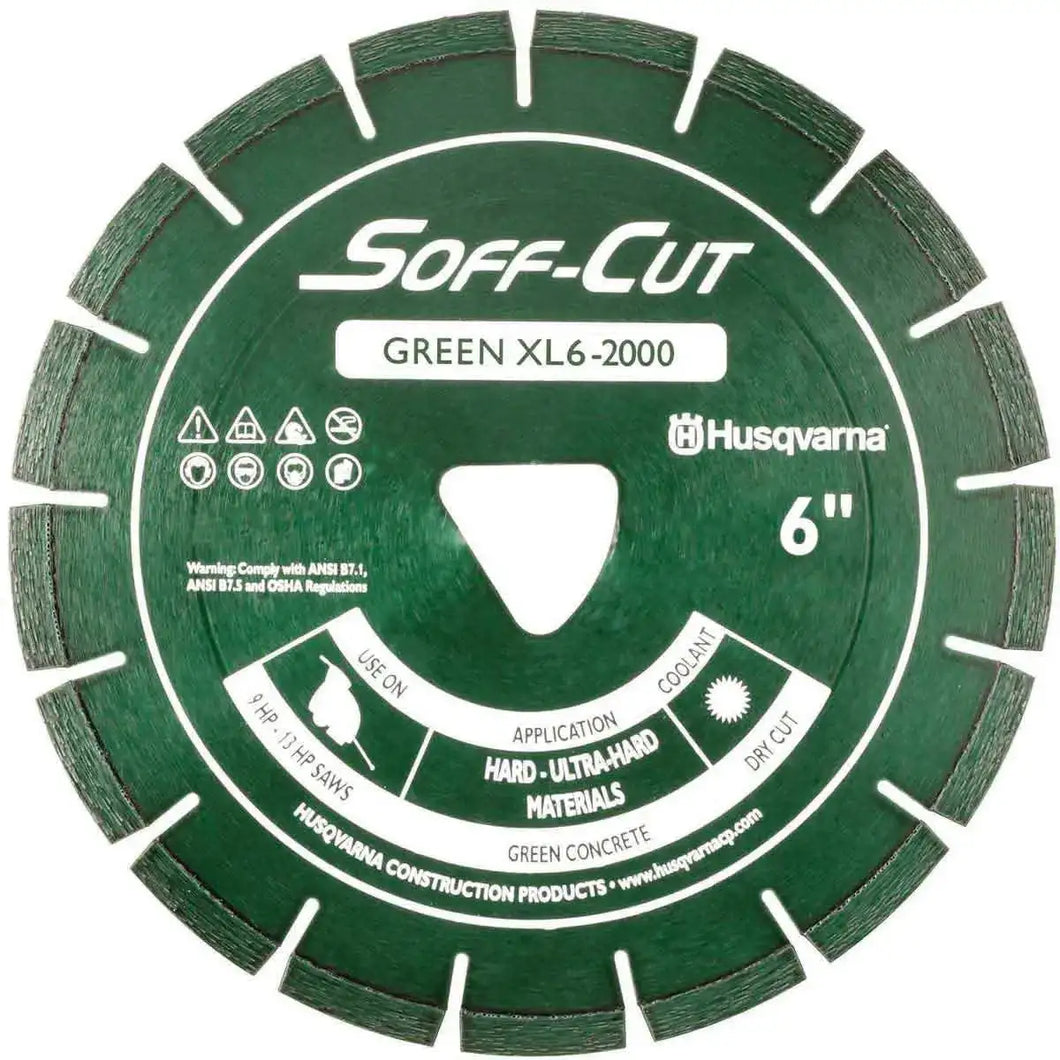 Soff Cut Excel 2000 Green Ultra Early Diamond Blades