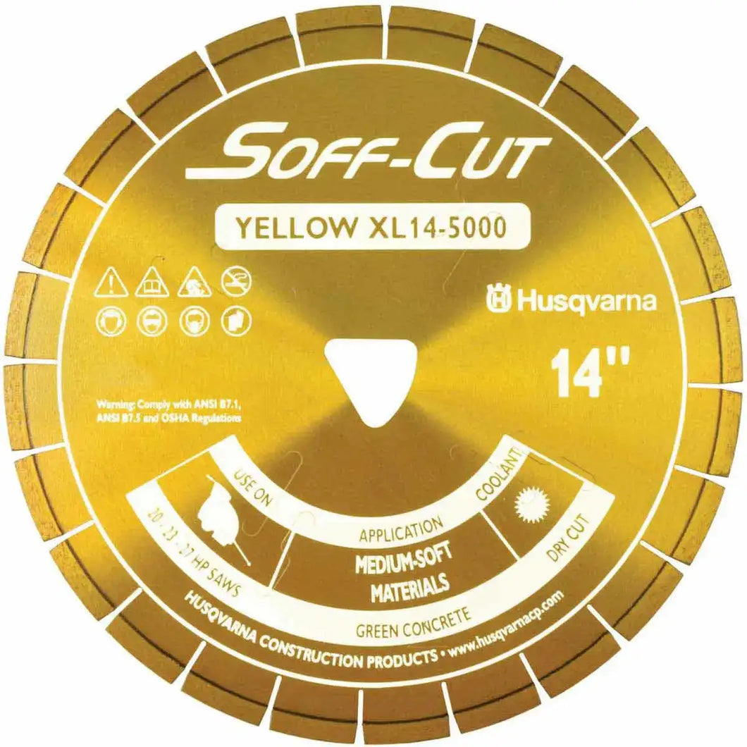 Soff Cut Excel 5000 Yellow Ultra Early Diamond Blades