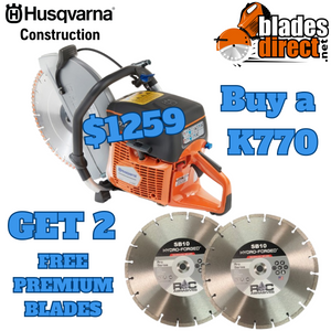 Husqvarna Power Cutter K770 + GET 2 FREE BLADES