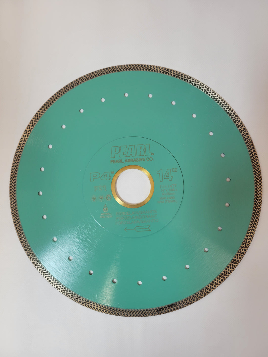 Pearl Abrasive - NEW DIA14TT 14 X .095 X 60, 50mm P4 For Porcelain/Granite Turbo Mesh Tile & Stone Diamond Blade
