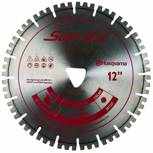 Soff Cut Vari-Cut Red Ultra Early Green Concrete Blades