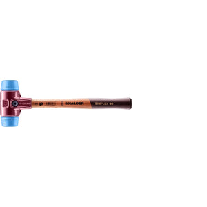 Halder 3001.040 Simplex Mallet with Soft Blue Rubber Inserts, Non-Marring