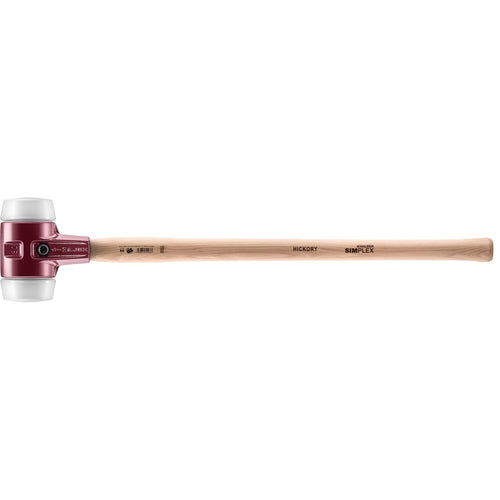 Halder 3007.081 Simplex Sledgehammer with Superplastic Inserts Cast Iron Housing and Hickory Handle