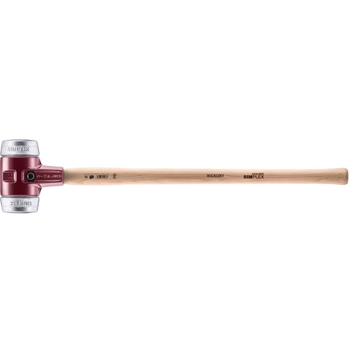 Halder 3009.081 Simplex Sledgehammer with Aluminum Inserts, Cast Iron Housing and Hickory Handle