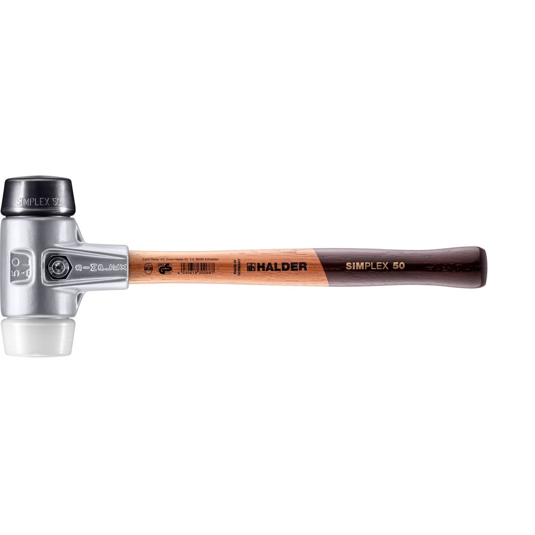 3127 Simplex Halder 3127.050 Simplex Mallet with Black Rubber and Superplastic Inse ...