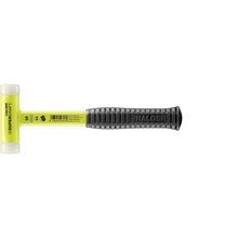 Load image into Gallery viewer, Halder 3377.130 Supercraft HI-VIZ Dead Blow, Non-Rebounding Hammer with Nylon Face Inserts Steel Housing and Steel Handle with Rubber Grip