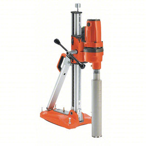 HUSQVARNA DMS240 Core Drill Diamond Coring Rig including Pump: 120V AC, 6 in Capacity (Concrete), 800 RPM Max. Spindle Speed, 2.3 hp