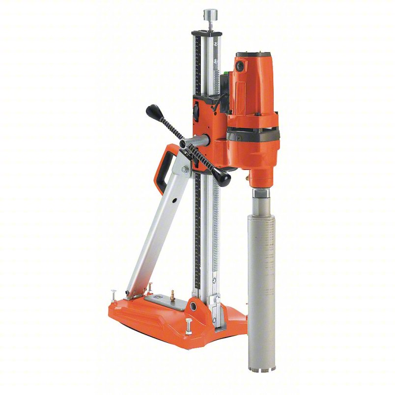 HUSQVARNA DMS240 Core Drill Diamond Coring Rig including Pump: 120V AC, 6 in Capacity (Concrete), 800 RPM Max. Spindle Speed, 2.3 hp
