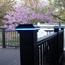 Load image into Gallery viewer, Tru-Scapes® 4.5″ Composite Color Changing LED Deck Post Cap Light (Fits TREX Transcend Posts)