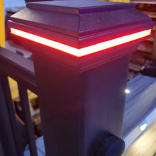 Load image into Gallery viewer, Tru-Scapes® 4.5″ Composite Color Changing LED Deck Post Cap Light (Fits TREX Transcend Posts)