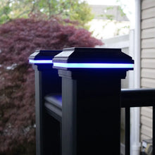 Load image into Gallery viewer, Tru-Scapes® 4.5″ Composite Color Changing LED Deck Post Cap Light (Fits TREX Transcend Posts)