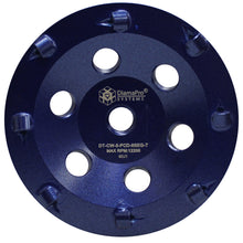 Load image into Gallery viewer, 5" 8 Seg 1/4 Round PCD Cup Wheel