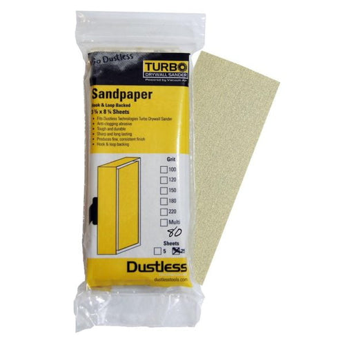 Dustless Technologies -  Sandpaper 80 Grit 25 Pack - 54402