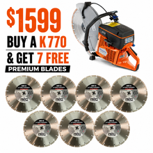 Load image into Gallery viewer, Husqvarna Power Cutter K770 + GET 7 FREE BLADES