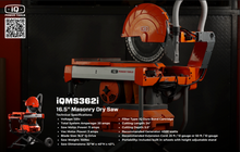 Load image into Gallery viewer, iQMS362i Get a FREE 16.5&quot; ORANGE Q-Drive Blade + Dressing Stone + Plug Amp Adapter -  SAVINGS UP TO $500 IN GIVEAWAYS!