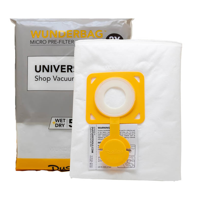 Dustless Technologies - 8-10 Gal WunderBag 2pk - D1341