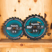 Load image into Gallery viewer, MAKITA Circular Saw Blade: 7 1/4 in Blade Dia., 24 Teeth, 0.06 in Cut Wd, 5/8 in Arbor Size, Framing - COMES IN A 5-PACK