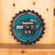Load image into Gallery viewer, MAKITA Circular Saw Blade: 7 1/4 in Blade Dia., 24 Teeth, 0.06 in Cut Wd, 5/8 in Arbor Size, Framing - COMES IN A 5-PACK