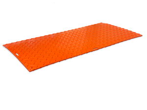 EZG Hogtrax 4' x 8' Orange Mat (Cleats One Side, Honeycomb Tread On Other)