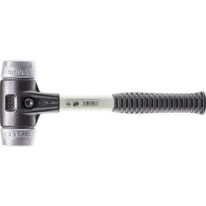 Halder 3709.050 Simplex Mallet with Aluminum Inserts Heavy Duty Reinforced Housing and Fiberglass Handle