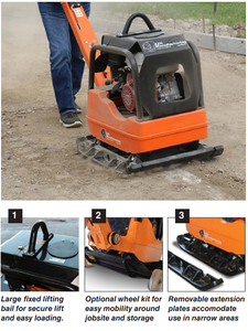 EZG Reversible Vibratory Plate Compactors