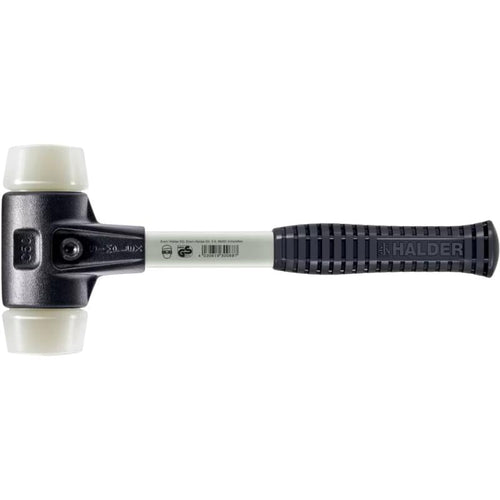 Halder 3708.060 MPLEX Nylon Soft-Face Mallet w/ Steel Housing & Fiberglass Handle 3.7 lbs Head