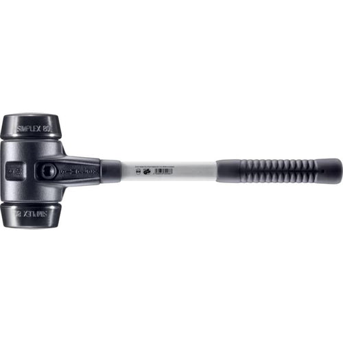 Halder 3702.080 SIMPLEX soft-face mallet Rubber composition; with reinforced cast iron housing and fibre-glass handle