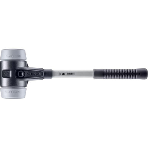 Halder 3703.080 SIMPLEX soft-face mallet TPE-mid; with reinforced cast iron housing and fibre-glass handle