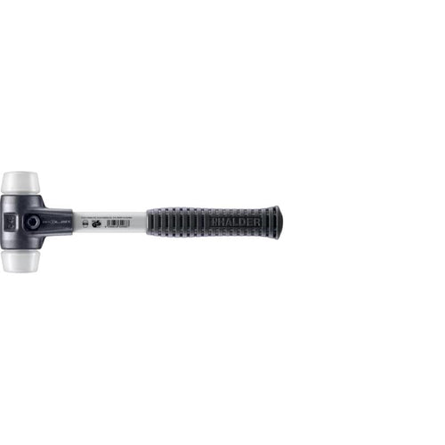 Halder 3707.040 Simplex Mallet with Superplastic Inserts Heavy Duty Reinforced Housing and Fiberglass Handle