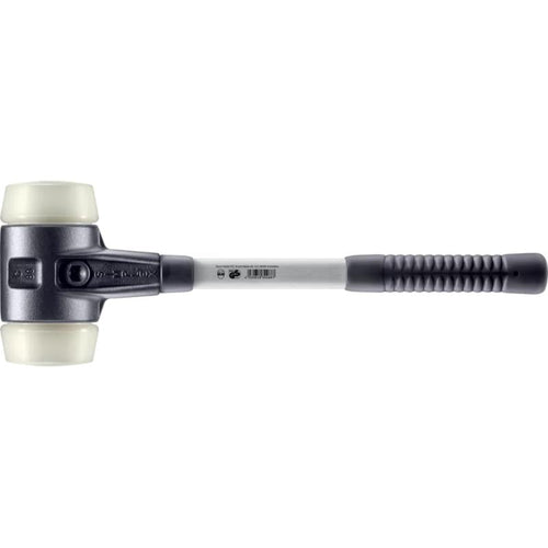 Halder 3708.080 Simplex Mallet with Nylon Inserts Heavy Duty Reinforced Housing and Fiberglass Handle