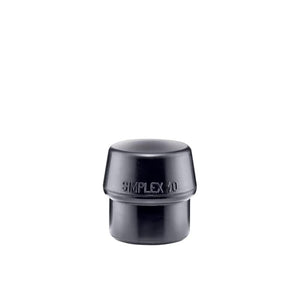 Halder 3202.040 Simplex Replacement Face Insert, Black Rubber 1.57 Inch